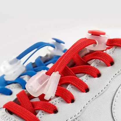 Elastic knotless shoe laces