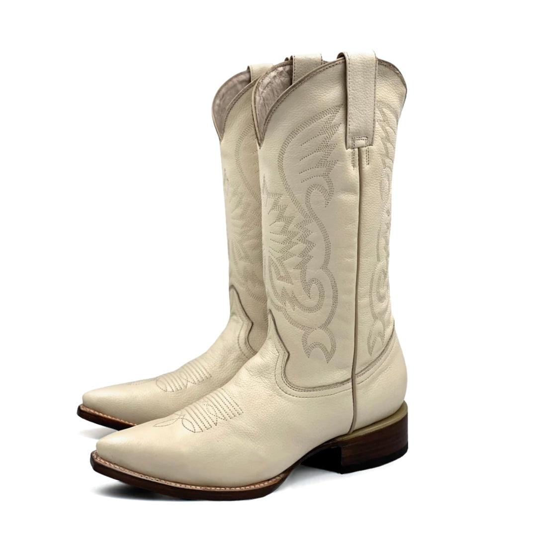 6010 BOTA VAQUERA FLOATER HUESO - SUCHHEEL