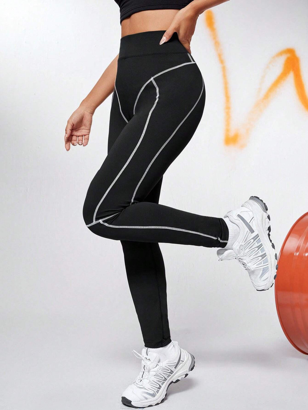 Female Stripes Push-up Quick-dry Booty Leggings