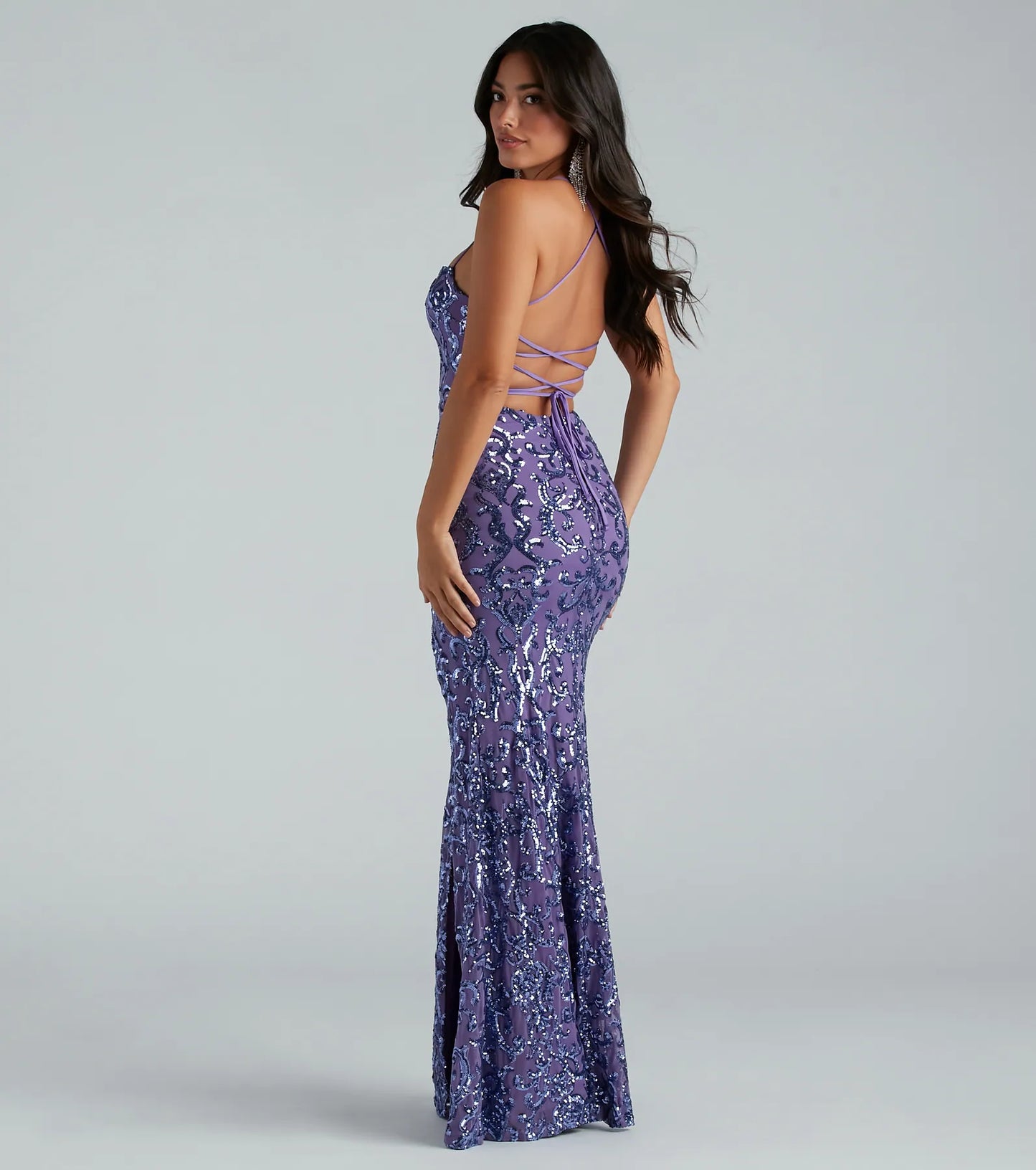 Vestido de sirena con lentejuelas Serena™