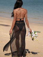 Sexy Sheer Mesh 3 Pieces Bikini Set