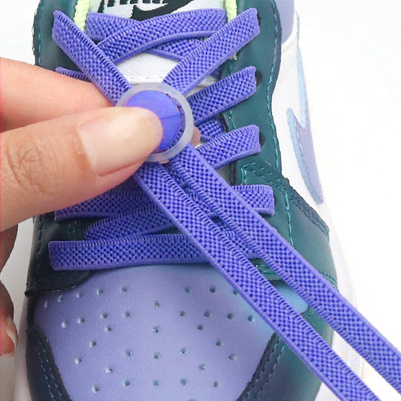 Elastic knotless shoe laces