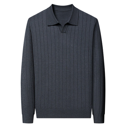 MIRYANG Polo elegante de lana con cuello en V