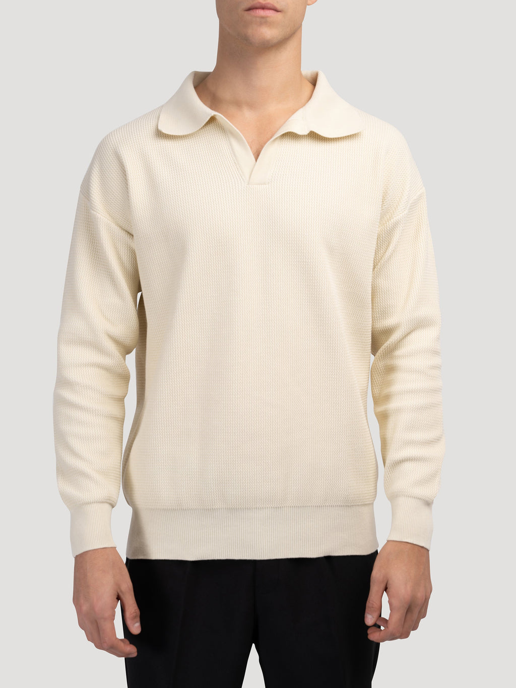 Buttonless Polo Shirt