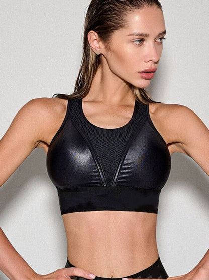 Leggings de tiro alto con contraste de color para mujer Fly Eye