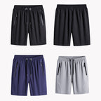 Plus Size Ice Silk Stretch Shorts for Men