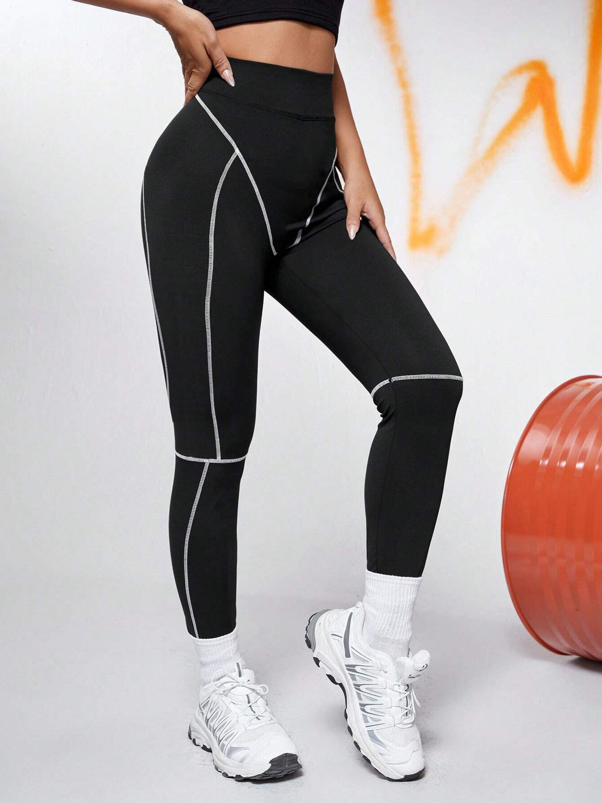 Female Stripes Push-up Quick-dry Booty Leggings