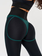 Fly Eye Contrast Color High-rise Leggings