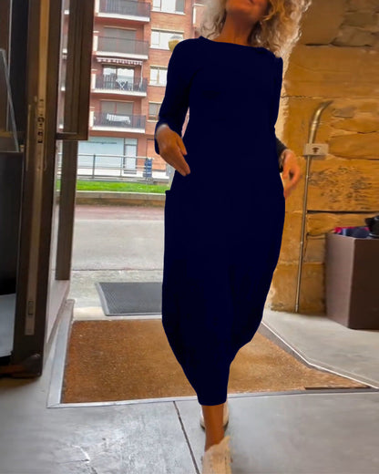 Vestido largo tipo suéter Alma™