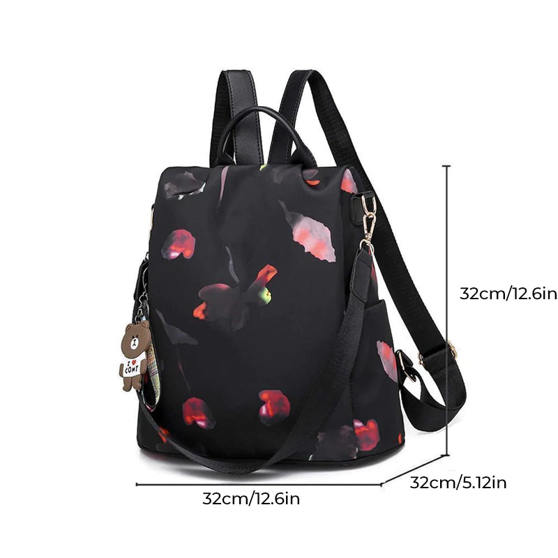 Mochila antirrobo con estampado para mujeres