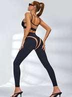 Female Super Sexy Unique Mesh Hip-lift Leggings