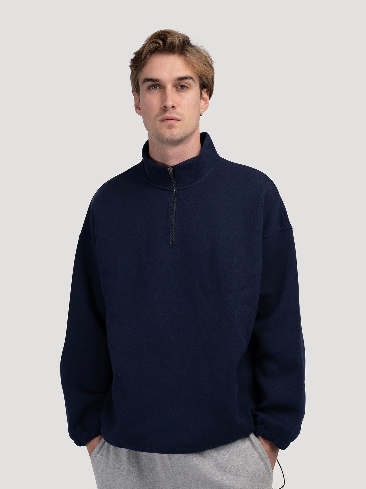 INCHEON Quarter-Zip Fleece Sweater
