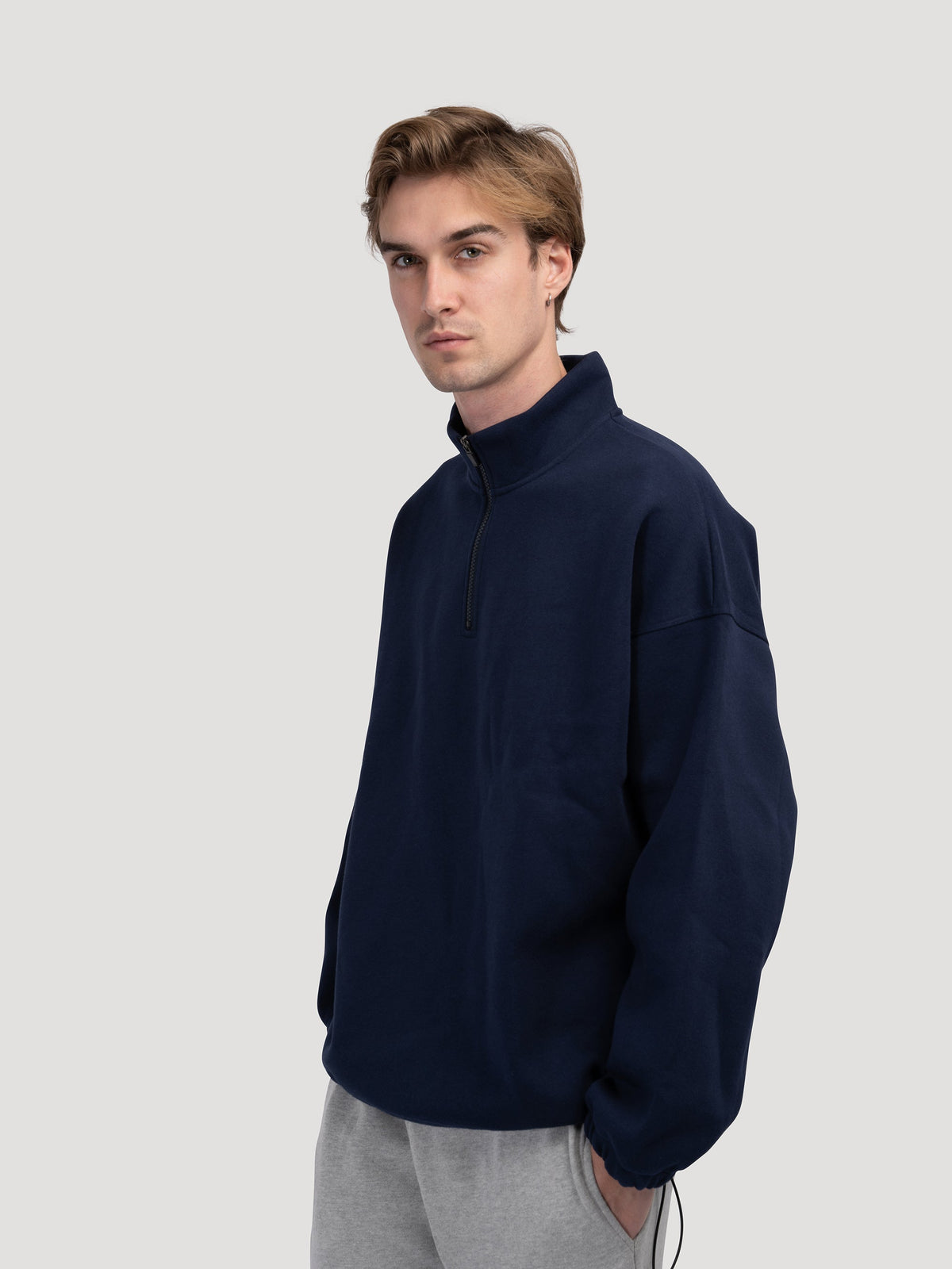 INCHEON Quarter-Zip Fleece Sweater