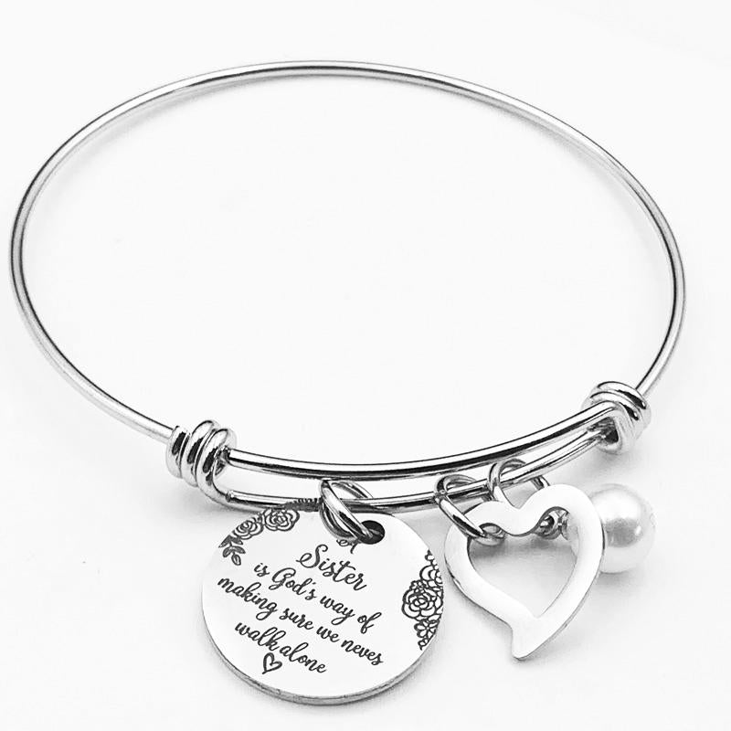 Never walk alone - Sister Bracelet