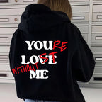 Plain sweatshirt with letter print .