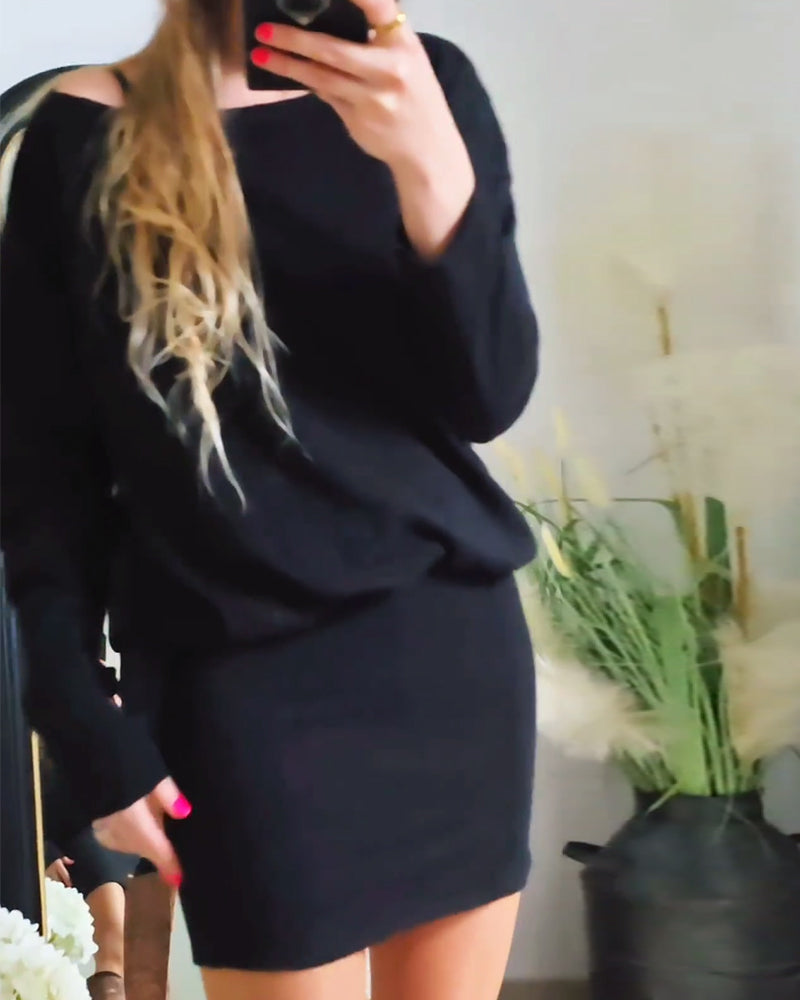 Anaïs™ Black Long Sleeve Dress