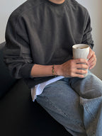 DAEJEON Relaxed Crew Neck Sweater