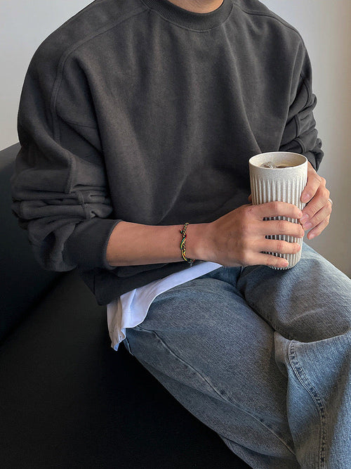 Suéter de cuello redondo relajado DAEJEON