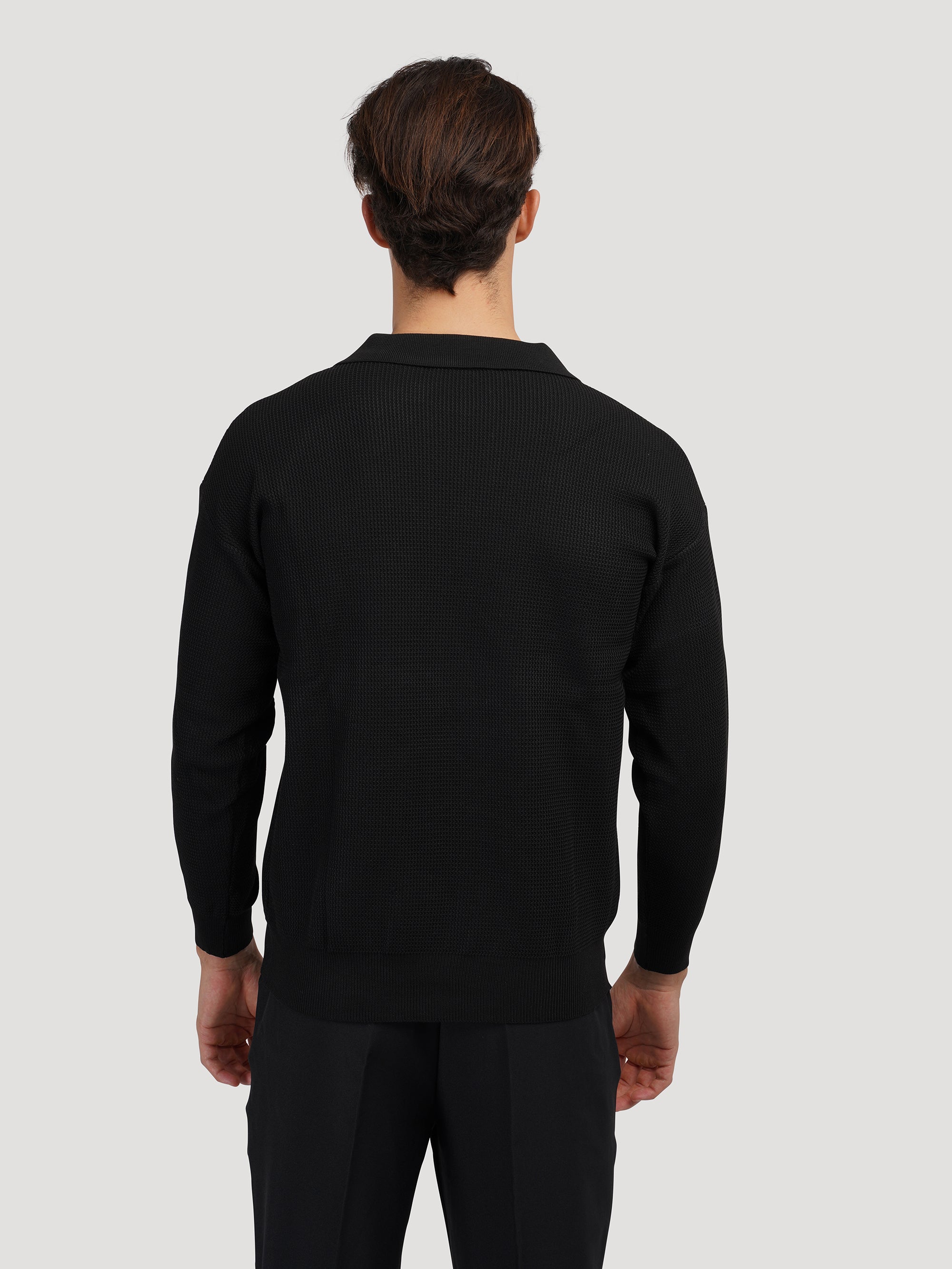 Buttonless Polo Shirt