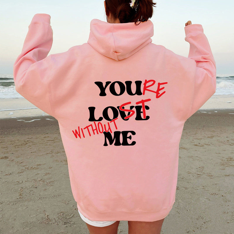 Plain sweatshirt with letter print .