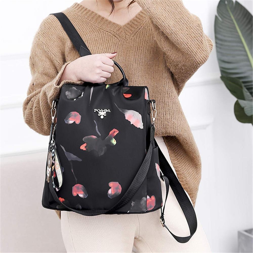 Mochila antirrobo con estampado para mujeres