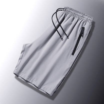 Men's Plus Size Ice Silk Stretch Shorts 