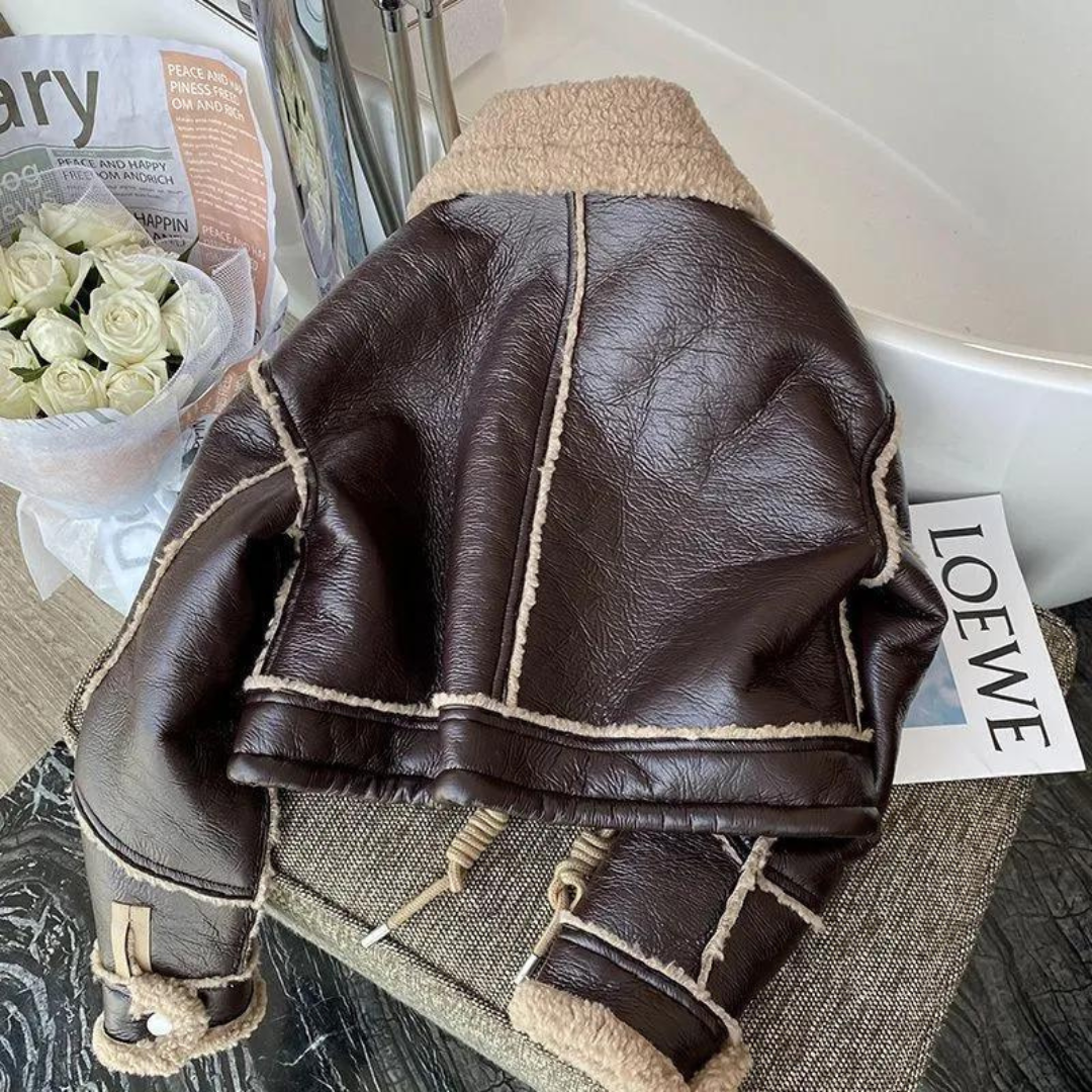 Gia shearling aviator jacket