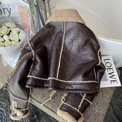 Gia shearling aviator jacket