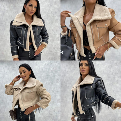 Gia shearling aviator jacket