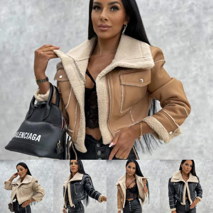 Gia shearling aviator jacket