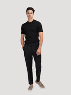 Men’s Ribbed Cotton Polo Shirt