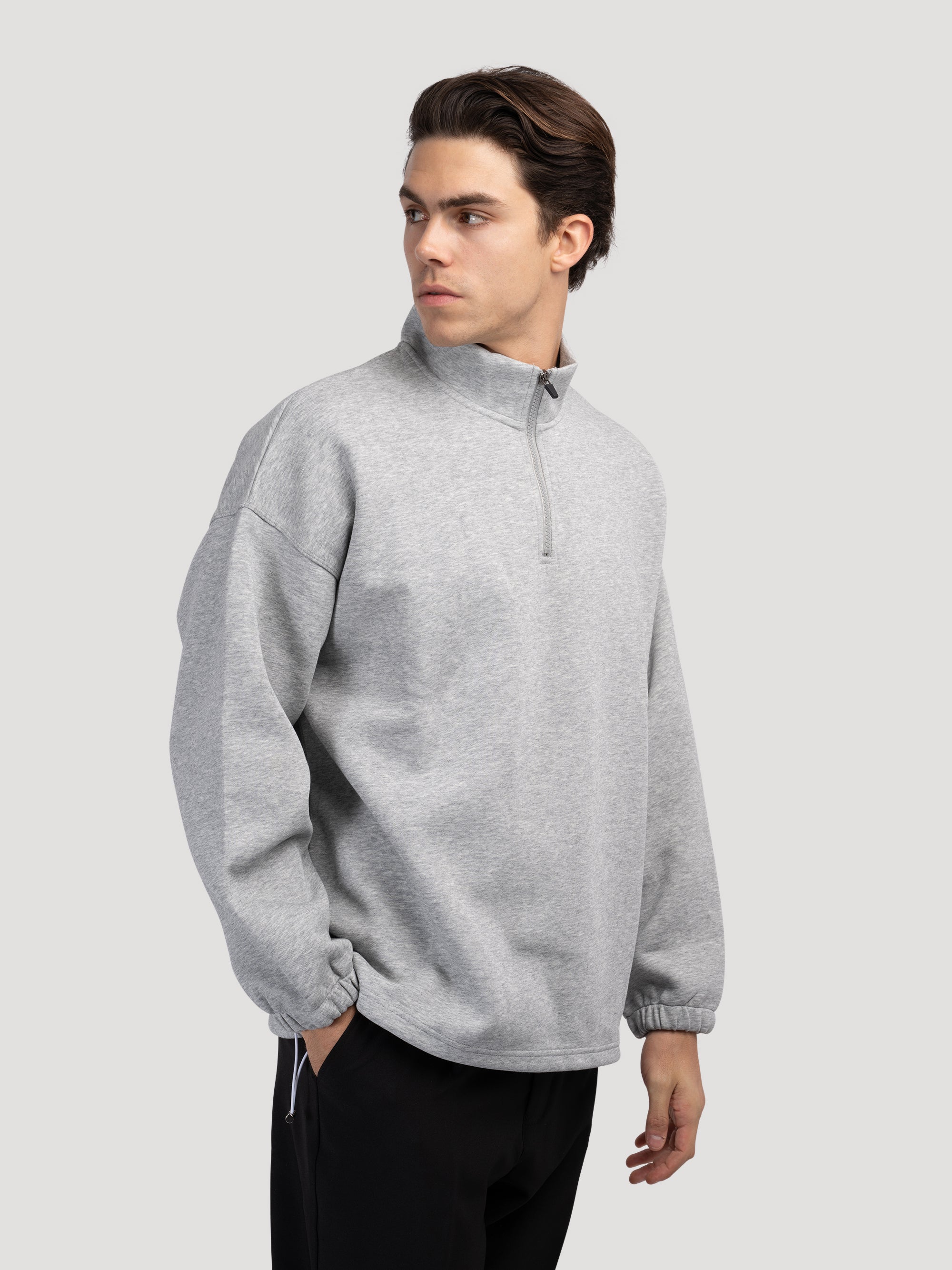 INCHEON Quarter-Zip Fleece Sweater