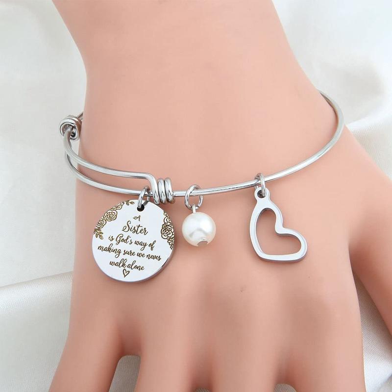 Never walk alone - Sister Bracelet