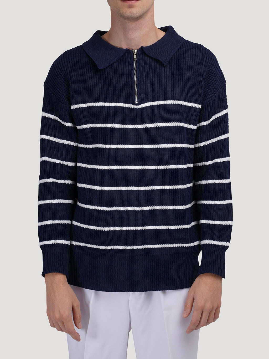 ANYANG Half-Zip Knit Sweater