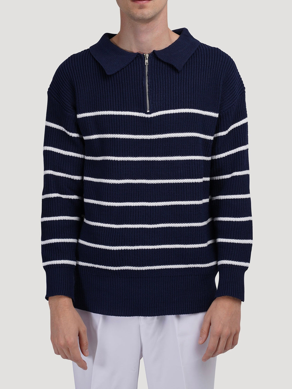 ANYANG Half-Zip Knit Sweater