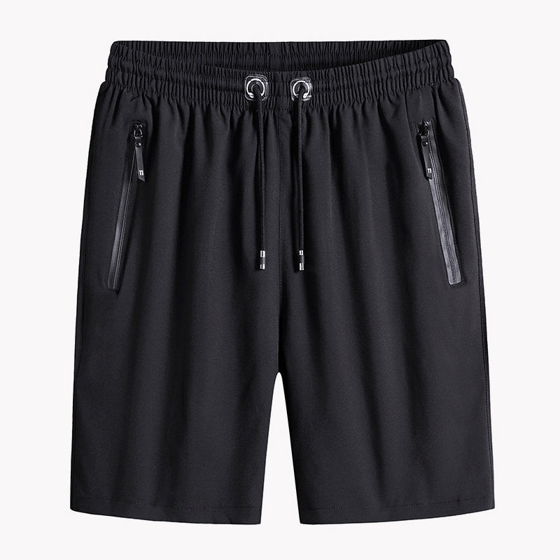 Plus Size Ice Silk Stretch Shorts for Men