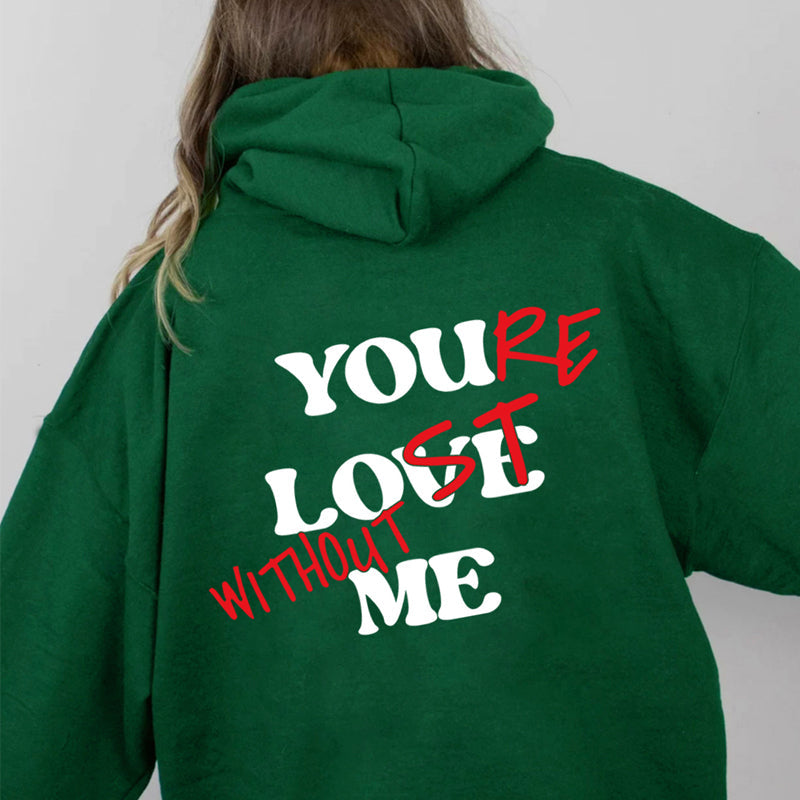 Plain sweatshirt with letter print .