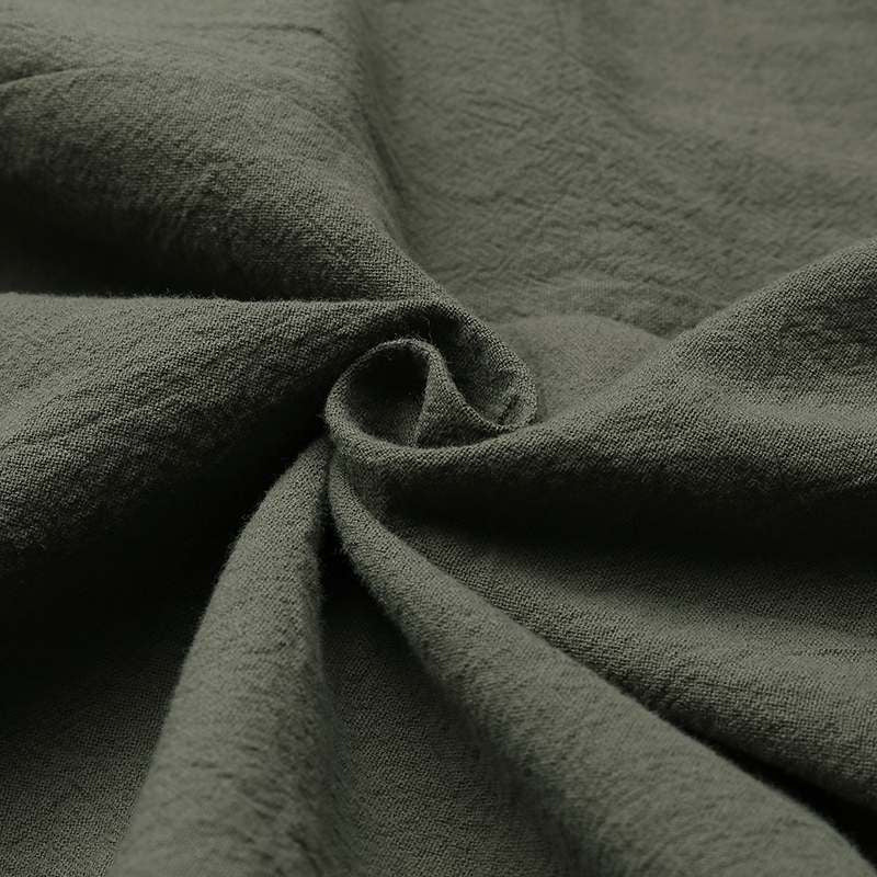 Cotton and linen shorts