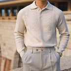 ASAN Textured Knit Polo – Old Money Style