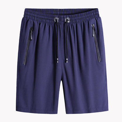 Men's Plus Size Ice Silk Stretch Shorts 