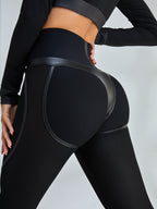 Leggings de tiro alto con realce de cadera y contraste de color Fly Eye