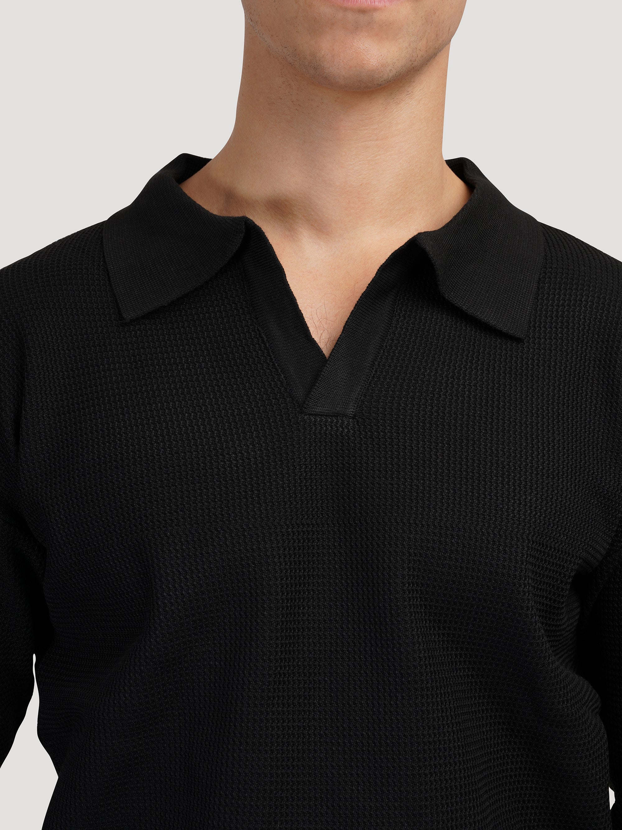 Buttonless Polo Shirt