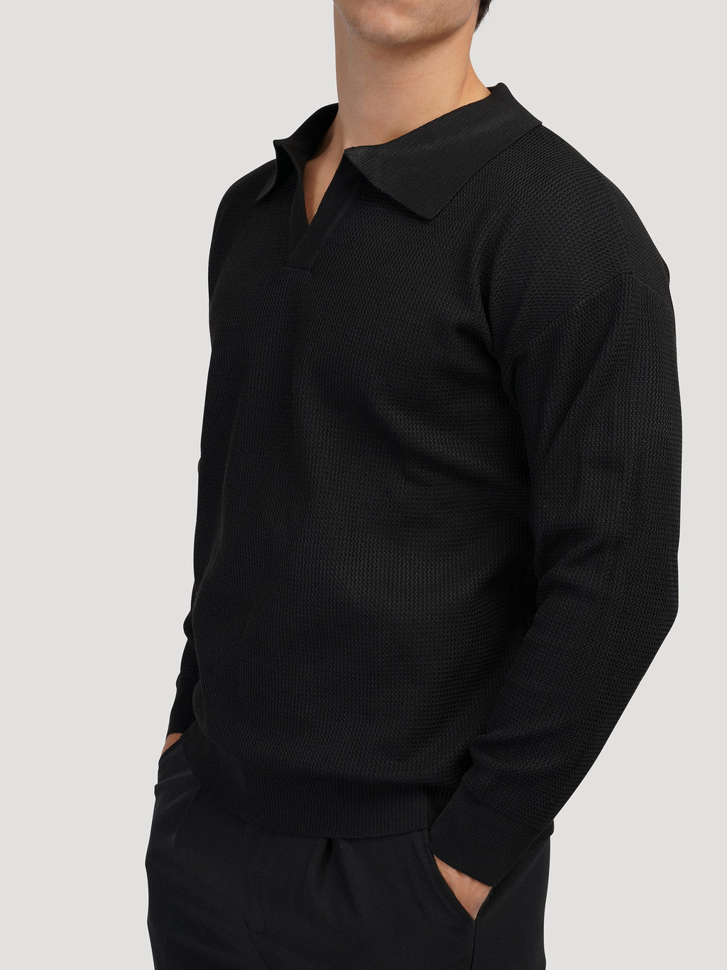 Buttonless Polo Shirt