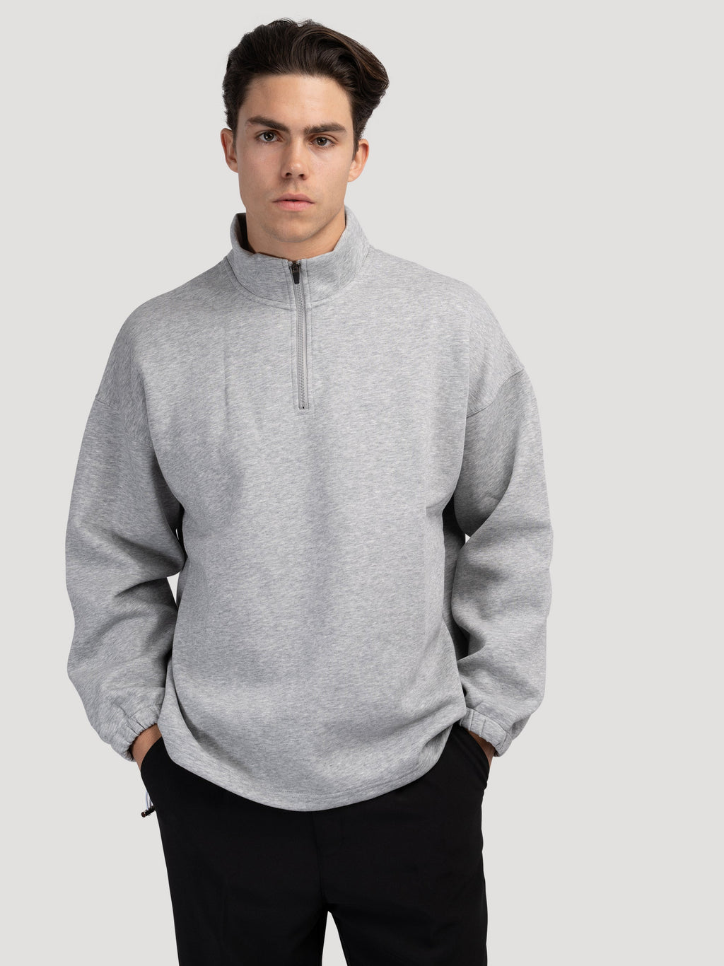 INCHEON Quarter-Zip Fleece Sweater