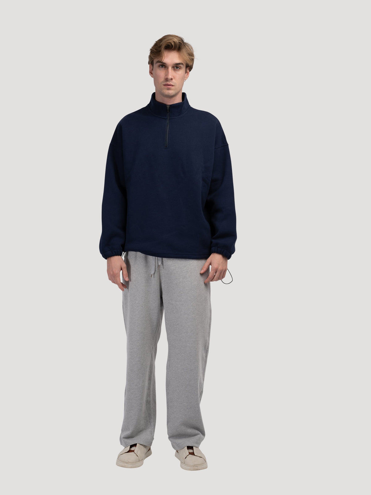 INCHEON Quarter-Zip Fleece Sweater