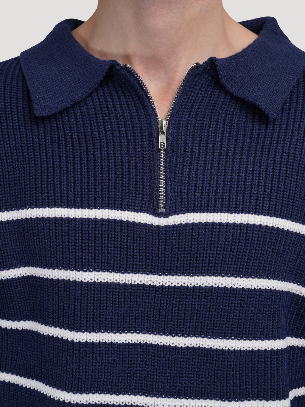 ANYANG Half-Zip Knit Sweater