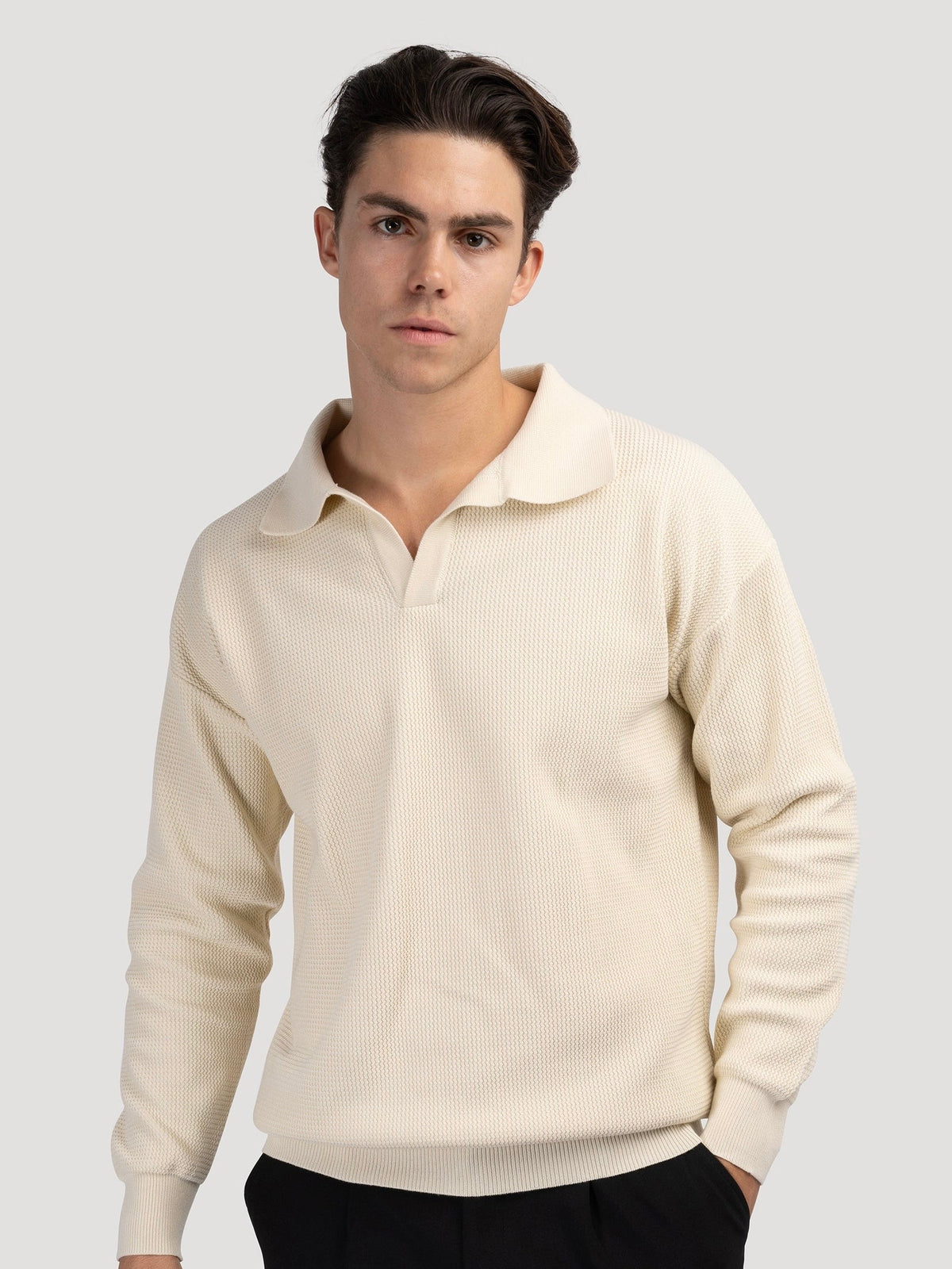 Buttonless Polo Shirt