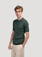 Men’s Ribbed Cotton Polo Shirt