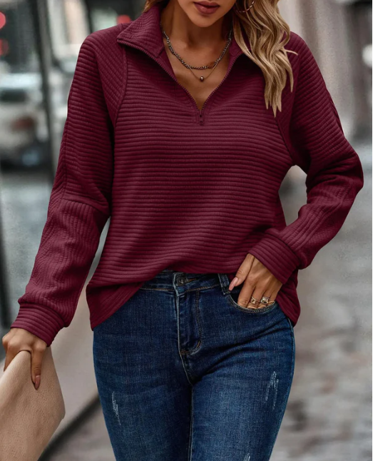 Adel - Casual Long-Sleeve Sweater