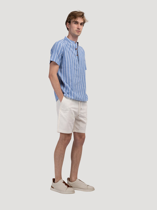 Paquete Esencial de Verano: Short de Lino + Camiseta Marinero